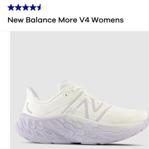 New balance never worn size 10 fresh foam lavender and white beautiful